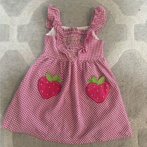 Blueberi Boulevard Pink Checkered Dress